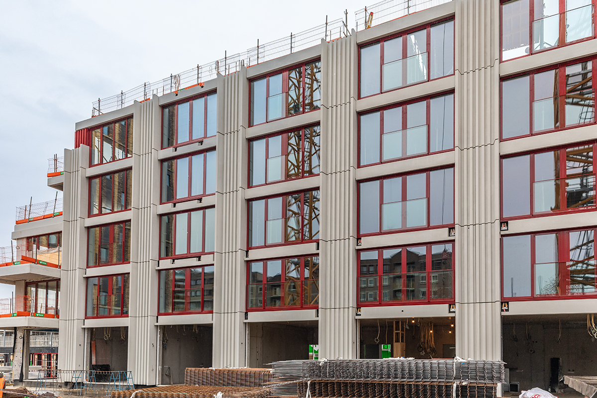 vooraanzicht gebouw highlight