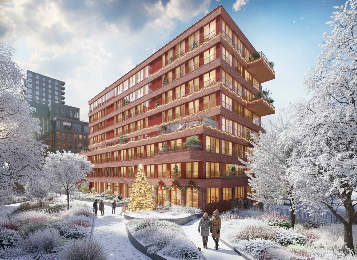 exterieur impressie lightyards in kerstsfeer